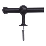 Varão E Suporte Para Cortina 1 50m 19mm Cores Cor Preto