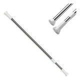 Varão Extensor Ajustável Box Pressão 1 40m A 2 60m Cor Prateado Com Detalhes Branco