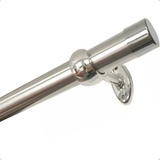 Varao Para Cortina Cromado 28mm Grosso 2 5mts Emenda 13cm