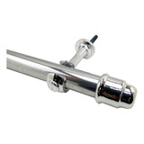 Varão Varal De Cortina 28mm Com 2 Metros Simples Cromado Cor Prateado
