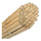 Vareta Bastao Madeira Artesanato Pinus Lisa 19mm X 1m 23pçs