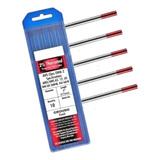 Vareta Eletrodo Tungstenio 2 Tório 2 4mm Ponta Vermelha