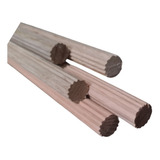 Vareta Madeira Artesanato Eucalipto Estriada 8mm X 1m 10 Uni