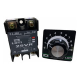 Variador De Potência Dimmer C Potenciometro 25vr10 10a Loti