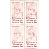 Variedade Quadra Selo 465 Tagore Impressão Sobre Marmorizado