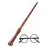 Varinha E Oculos Harry Potter Para Festa Fantasia Criança Cor Preto E Dourado