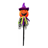 Varinha Halloween Abóbora C Chapéu