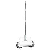 Varredora Manual PP PET 671g Cabeça De Vassoura Bastão De Esfregão Esfregão Preto Branco Alça Montar Varrer O Chão Casa Não Elétrica