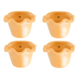 Vaso Babado De Barro Babado M Floreira Parede Jardim 4x