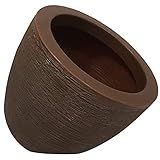 Vaso Berlim Deitado 33 X 37 Cm Alpe Aritana COR Chocolate