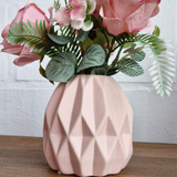 Vaso Cachepot Ceramica Geometrico