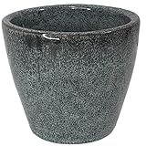 Vaso Cachepot De Cerâmica 6 Cores Para Decoração 14x12 Cinza