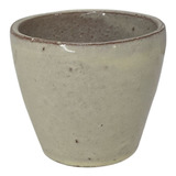 Vaso Cachepot De Cerâmica Pequeno 10x9 Colorido P Decoração Cor Branco