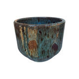 Vaso Cerâmica Eugênia Azul Oceno 3