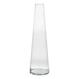 Vaso Cone Decorativo De Vidro Moderno Médio 25x8 5cm