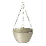 Vaso Cuia Cachepot Travertino Suspenso Grande 4 Litros Cachepo Completo Corrente 44cm