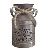 Vaso De Flores Vintage Rústico Antigo Decorativo Lata De Leite Para Centros De Mesa Decoração De Casa Ou Presente
