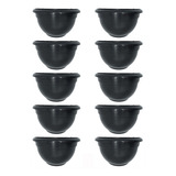 Vaso De Parede Médio Jardim Vertical Cor Preto 10 Peças