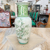 Vaso De Porcelana Antigo Pintado A