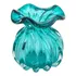Vaso De Vidro Murano Italy Tiffany 11x10cm Lyor Liso