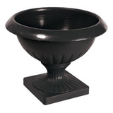 Vaso Decoração Grego Hera Cachepot Bacia Taça Baixa Cor Preto