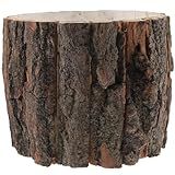Vaso Decorativo De Tronco De árvore De Madeira Natural Para Decoração De Casa
