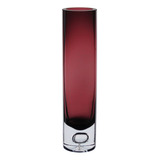 Vaso Decorativo Enfeite Casa Tubo Home co Vidro 25x6cm Roxo