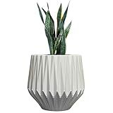 Vaso Decorativo Para Plantas Jardim Design Moderno Origami Branco