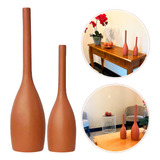 Vaso Dupla Garrafa Colonial Cerâmica Tulipa Decoração Mesa