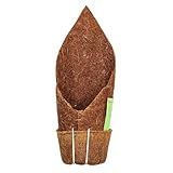 Vaso Fibra De Coco Kopin Com Suporte Para Pendurar Orquídeas Samambaias Bromélias