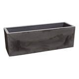 Vaso Floreira Jardineira Flat Polietileno 77x29x29cm Japi