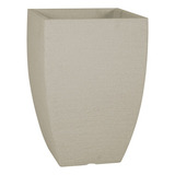 Vaso Jardim Quadrado Moderno Polietileno Cimento 54cm Japi