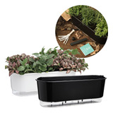 Vaso Jardineira Floreira Autoirrigável 5l Grande 40cm Preto