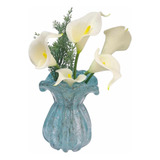 Vaso Leque Murano Azul