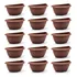 Vaso Meia Cuia Grande Jardim Horta Vertical 3,3l Kit 12 Pçs Cor Terracota