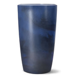 Vaso N 66 Decorativo Cônico Alto Moderno Azul Plástico