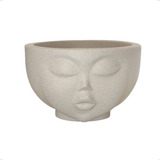 Vaso P Planta Flor Face Rosto Menina N09 Nutriplan Cimento