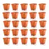 Vaso Para Cacto Quadrado Pequeno Marrom Cerâmico 800ml 15un
