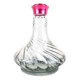 Vaso Para Narguile Future Amazon Hookah Rosa Twist Clear