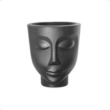 Vaso Para Planta Face Rosto Menino N14 Nutriplan Preto