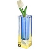 Vaso Pequeno E Moderno De Cristal Quadrado Vaso De Flores De Acrílico Para Decoração Estética De Quarto Vaso De Tubo Colorido Hidropônico Para Centro De Mesa De Casamento Eventos Festa Decoração