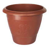 Vaso Planta Grande Redondo Terra Cota Plástico Arqplast