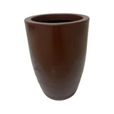 Vaso Plantas Liso Marrom