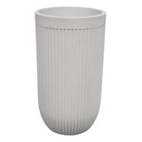 Vaso Plantas Polietileno Cilíndrico Atenas 44 Off White Japi