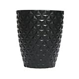 Vaso Polietileno Para Plantas Jardim Coluna Redonda Diamante N2 Preto 
