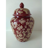 Vaso Potiche Porcelana Marron