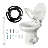 Vaso Sanitário C  Cerâmica Motorhome Trailer   Flange Brinde