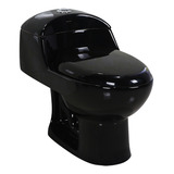 Vaso Sanitário Monobloco Completo Preto Caixa Acoplada Gowff