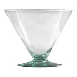 Vaso Taça Martini Grande Ø26x22cm Vidro Para Decoração Mesa