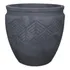 Vaso Tribo Cilíndrico 55 Japi Preto Ardosia Fe